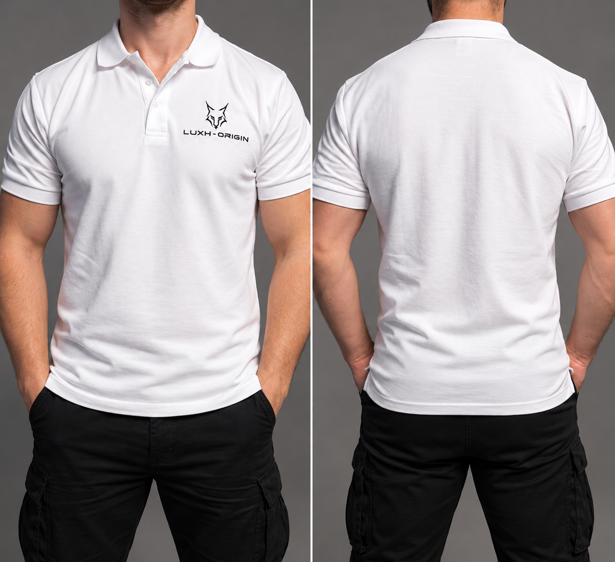 Luxh-Origin Premium Polo Shirt – White